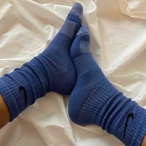 UNISEX Custom dyed blue Nike socks